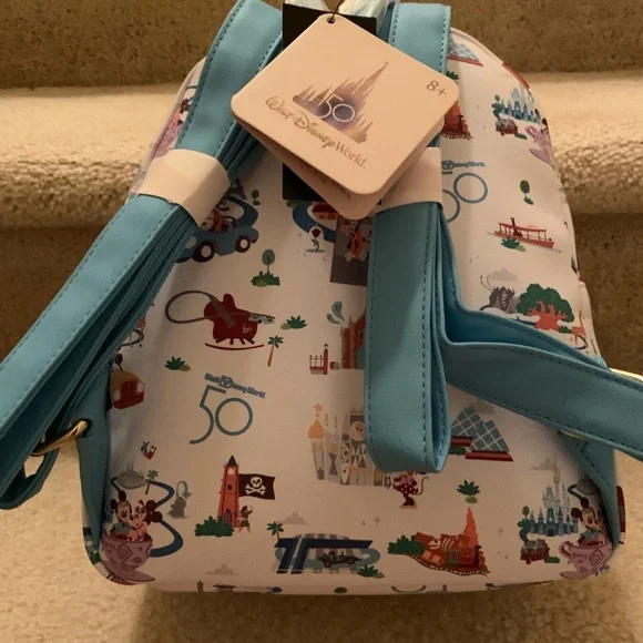 Loungefly Walt Disney World 50th Anniversary Mini Backpack - Picture 3 of 3